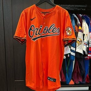 Baltimore Orioles Nike Alternate Vapor Premier Elite Patch Jersey - Orange